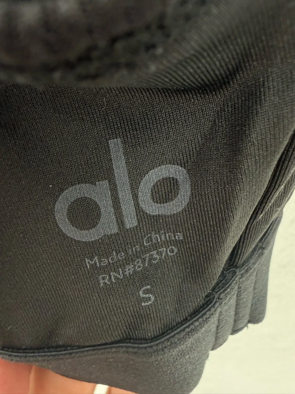 Alo Yoga Goddess Rib Cropped Dynamite Bra‎ Top Black Small